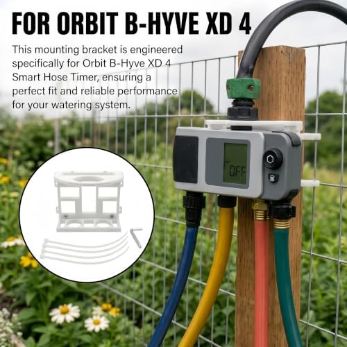 Smart Hose Timer Wall Mount Bracket Fit for Orbit B-Hyve XD 4-Port - Image 3