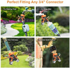 Misting for Outside Patio, 50FT Misters Hose + Hose Splitter 2 Way Heavy Duty. Outdoor Water Mister Cooling System, Backyard Mist Hose Kit for Garden,Greenhouse,Fan,Deck,Umbrella.Trampoline Sprinkler - Image 6