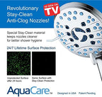 AquaCare 8-mode High Pressure Handheld Shower Head with 2-mode Power Wash - Image 3