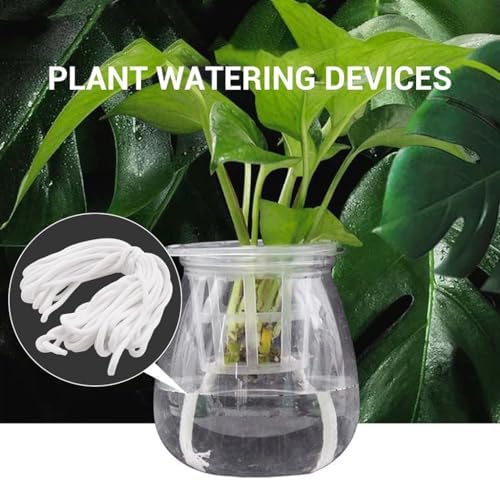 Self Watering Capillary Wick Cord Vacation Plant Sitter, DIY Self-Watering Planter Pot Automatic Water Wicking Hydroponic Watering Kit - Image 5