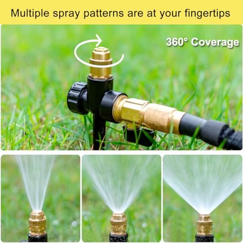 FANHAO Metal Lawn Sprinkler for Yard+Metal Water Hose Nozzle Sprayer - Image 6