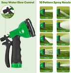 Unywarse Garden Hose 100FT Metal Water Hose with 10 Function Nozzle No-Kink - Image 6