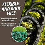 Hydrosteel PRO 50 Ft Heavy Duty Metal Garden Hose with Brass Nozzle - Image 3