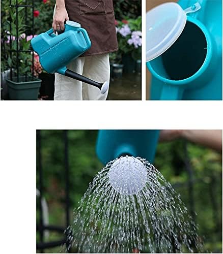 Small Watering can, Plastic Watering Can with Long Spout to Prevent Spillage Watering Can for Indoor and Outdoor Plant Potted Flowers Watering Pot Practical (Blue1 3l) (Color : Green1, Size : 3l) - Image 5