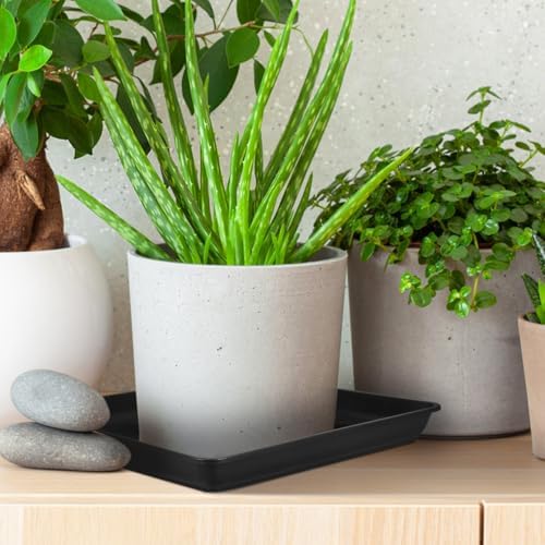 Abaodam 2 Pack Square Plant Saucer Tray 16 inch, Heavy Duty Plastic Square Plant Saucers for Indoors Outdoor, Flower Planter Drip Trays for Pots, Seed Starting, Seedling Growing - Image 5