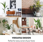 Fox & Fern Large Planter for Indoor or Outdoor, White Matte, 12 & 14.6 Inch - Image 3