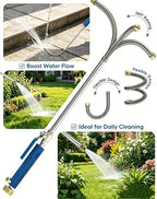 Extendable High Pressure Power Washer Wand for Garden Hose,Jet Nozzle Hydro Jet Washer Tool (17"-26" Adjustable) with Nozzles & Quick Connectors for Gutter Cleaning Car Wash Patio Lawn Watering (11) - Image 5
