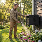 100 Ft Concealed Garden Hose Reel, All Weather Resin Construction - Image 7