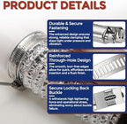 Stainless Steel DIY 50 ft Metal Strap + 12 Fasteners Band Hose Clamp - Image 3
