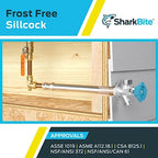SharkBite 12 Inch Frost Free Sillcock, 1/2 x 3/4 Inch MHT, Push to Connect Brass Plumbing Fitting, PEX Pipe, Copper, CPVC, PE-RT, HDPE, 24636LF - Image 5