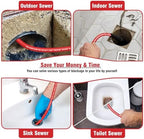 Sewer Jetter Kit 150FT for Pressure Washer, 5800 PSI Drain Cleaner Hose 1/4 Inch NPT with Spray Nozzle, Button Nose and Rotating Sewer Jetting Nozzle, Spanner Teflon Tape Pearl Corsage Pin - Image 6
