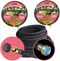 Daé 2Pack Rubber Soaker Hose, 5/8 inch, 25ft Garden Hose for Irrigation,Water-Saving up to 70%, Aluminium Connector Leak-Proof, Heavy-duty Hose, Watering for Trees,Lawns, Vegetables and Flowers. by Unknown