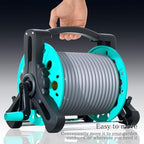 Portable Hose Reels for Outside, Water Hose Retractor with Twisting Handle for Plants Lawn Farm Patio Watering, Floor Mounted Garden Tool - Image 5