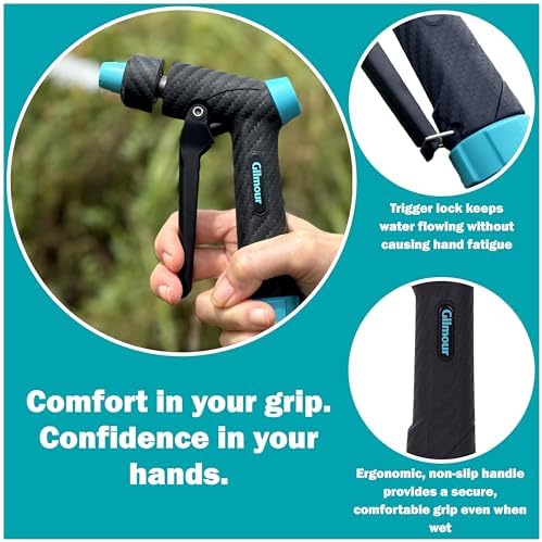 Gilmour Adjustable Front Control Hose Nozzle with Swivel Connect - Image 2