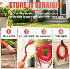 YAMATIC 100FT Garden Hose 5/8", Brass Swivel Handle Burst 600 PSI - Image 6