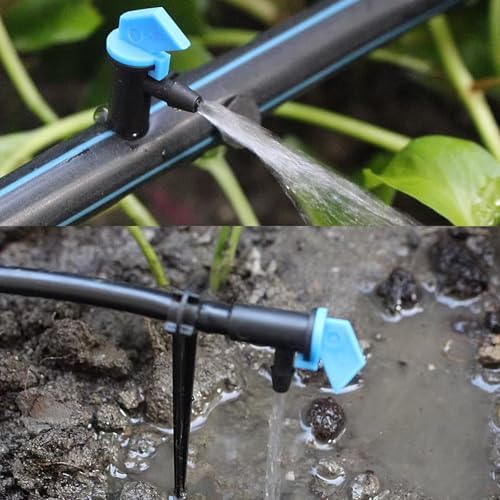 RONYOUNG 102PCS Drip Emitter, 3 Colors Garden Flag Irrigation Drippers in 3 Sizes, 1 GPH, 2 GPH, 4 GPH Per Hour for Trees and Shrubs Watering (Pack of 3) - Image 5