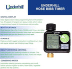 Underhill AquaVision Digital Hose Timer, Dual Zone Automatic Garden Water Timer with LCD Display, Programmable Irrigation Controller for Sprinklers, Drip Systems & Garden Hose Faucets - Image 2