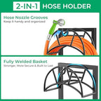 TomCare Garden Hose Holder, 4 Spikes Hose Stand for 160FT Outdoor Hose - Image 4