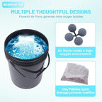 Hydroponics Growing System Kit 5-Gallon Deep Water Culture Recirculating Drip Grow System Indoor Garden Grow System with Hose, Air Pump, and Air Stone (1 Bucket + Drip Irrigation) - Image 5