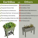 EarthBox Raised Garden Bed with Legs – Elevated Self Watering Planter Box with Wheels, Storage Shelf, Premium Plant Food, Easy Assembly, Made in USA, Sage - Image 3