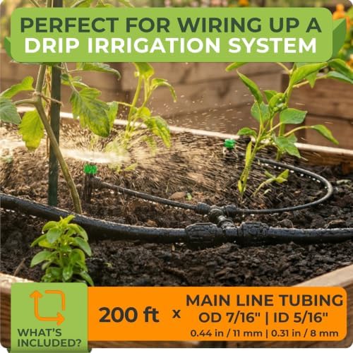 CARPATHEN 5/16" Irrigation Tubing Parts for Drip Irrigation Watering System - Image 4