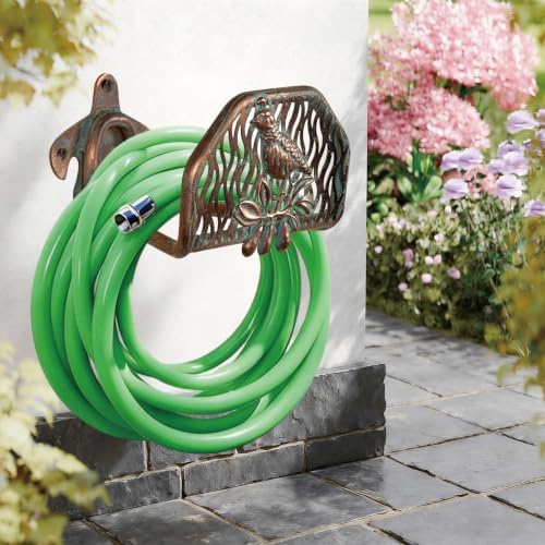 Garden Hose Holder Wall Mount for Outdoor Yard,100lbs Load Capacity Heavy-Duty Water Hose Hanger, Holds 150FT of Wall-Mounted Metal Partridge Decorative Hose Rack Hook for Outside Patio,Garage - Image 6