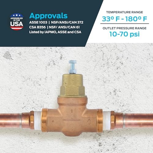 Cash Acme EB45 Pressure Regulating Valve, 1 Inch NPT Threaded, Metal Top, 60 PSI, PVA20M-DTH-60 - Image 4