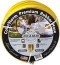 Dramm ColorStorm Premium Rubber Garden Hose – 100 ft Heavy Duty 3/4" Water Hose – Kink Resistant, Crush-Proof Nickel-Plated Couplings – Made in USA - Yellow by DRAMM