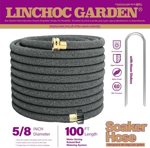 5/8 Inch 100FT Soaker Hose - High Flow Flexible Design for Expansive Landscapes | Durable & Eco-Sustainable Water Efficiency - Image 2