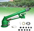 Fully Automated Rotating Sprinkler,360° Slow Speed Rotation Large-Area Watering Spray,Farm Irrigation Spray Gun for Farmland Irrigation System by URJWAN