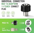 100FT Sewer Jetter Kit for Pressure Washer, 5800 PSI Slim Hose with Compact Connector for Easy Pipe Insertion, 1 Jet Nozzle, 2 Adapters, Compatible with Spray Guns, Ideal for Clogged Drains - Image 6
