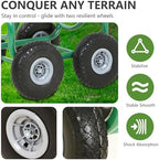 PayLessHere | Garden Hose Reel Cart | Holds Upto 300ft of 5/8" Hose | Green - Image 6