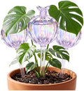 6 PCS Plant Watering Globes, Transparent Glass Self Watering Globes, Iridescent Decorative Automatic Plant Waterer, Indoor and Outdoor Plant Watering Devices for Potted Flowers and Green Plants by ciciread