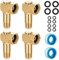 Garden Hose Reel Parts Fittings Swivel Elbow Connector Garden Hose Swivel Reel Replacement Parts (4 pieces) by YELUN