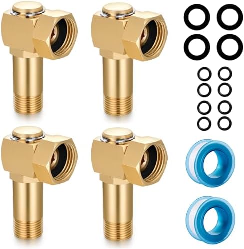 Garden Hose Reel Parts Fittings Swivel Elbow Connector Garden Hose Swivel Reel Replacement Parts (4 pieces) by YELUN