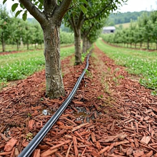 Rivulis 500 ft Drip Irrigation Emitter Tubing, 17mm (1/2"), Pressure Compensating, 12" Spacing, Ideal for Gardens, Trees, Shrubs & Landscaping – More Efficient and Precise Than a Soaker Hose - Image 7