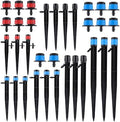 1/4" Drip Emitters Fan Shape with Stake Water Flow360 Degree Sprayer Greenhouse Micro Drip Irrigation Kit Garden Watering (20pc)(Scattering) by Unknown