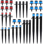 1/4" Drip Emitters Fan Shape with Stake Water Flow360 Degree Sprayer Greenhouse Micro Drip Irrigation Kit Garden Watering (20pc)(Scattering) by Unknown