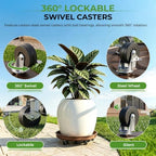 23 inch Plant Saucer Rolling Metal Extra Large Plant Caddy, 600 Lb Capacity - Image 4