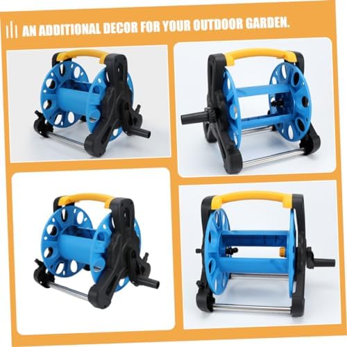 POPETPOP Freestanding Garden Hose Storage Rack Water Hose Reel Holder for Outdoor Use Simple Design for Patio and Lawn - Image 5