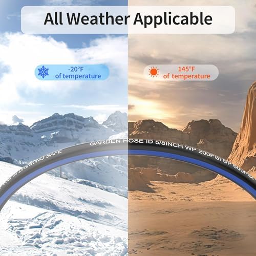 50 FT Garden Hose, Flexible No Kink Heavy Duty Garden Water Hose Flex Copper Bullet Collapsible Washer Rubber Hose 5/8" Soft Lightweight Outdoor Waterhose Manguera Para Jardin - Image 3