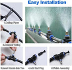 Cooling Misting System for Construction Sites - Efficient Hose Mister Setup for Outdoor Work, Dust Control & Heat Relief - Image 6