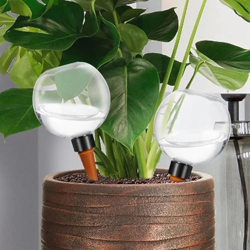 Plant Watering Globes 6Pcs, Self Watering Bulbs for Indoor & Outdoor Plants, Plastic Automatic Water System Self- Balls Irrigation Device - Image 3