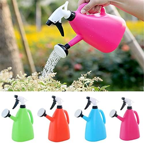 2 in 1 Plastic Watering Can Indoor Garden Plants Pressure Spray Water Kettle Adjustable Sprayer 1L(C) - Image 3