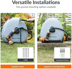 Giraffe Tools Ground-Mounted Retractable Garden Hose Reel,1/2" x 130FT - Image 6