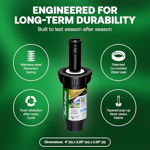Rain Bird 1802QDSPRS Pressure Regulated 2 Inch Pop Up Sprinkler Head 4Pack - Image 5