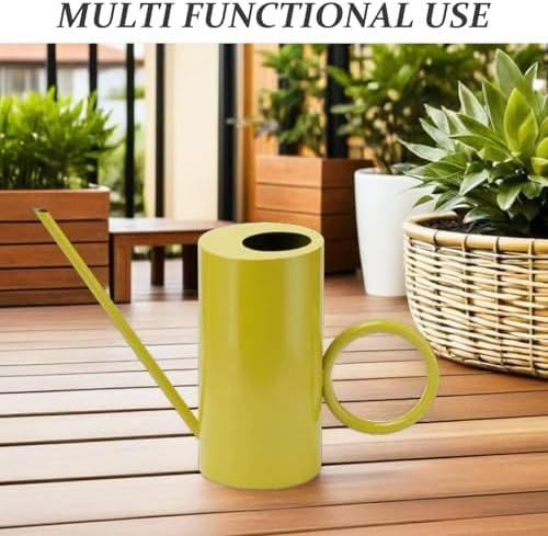 Generic Stainless Steel Indoor Watering Can 51oz 1500ml Lightweight Long Neck Watering Pot for Succulents and Vegetables with Stylish Design for Indoor Gardening - Image 7