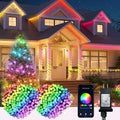 Smart Christmas String Lights - 196FT 600 RGB LEDs WiFi Multi-Color Changing Compatible with Alexa & Google Home for 6-8ft Christmas Tree by DREICHT