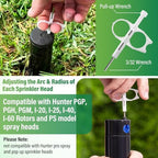 7 Sprinkler Head Tool Kit, Compatible with Hunter/Rain Bird, MP PGP Sprinklers Head Pull Up Repair Tool, Rotor Adjustment Screwdriver, Nozzle Tools, Nozzle Insertion Collar & Sprinkler Keys - Image 4