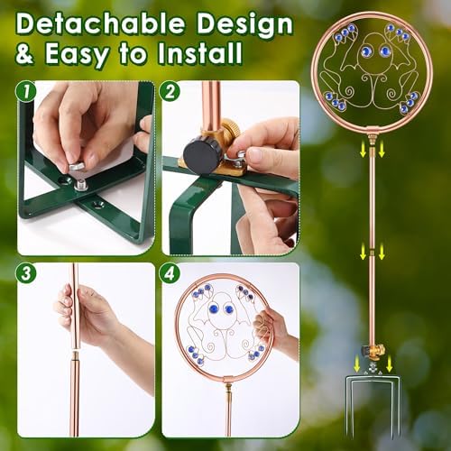 34" Ornamental Sprinkler, 360° Rotating, Frog - Image 5